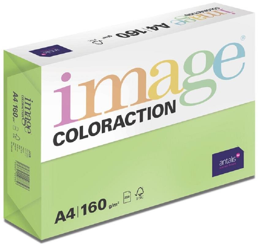Antalis Barevný papír Java / středně zelený A4 / 160 g / 250 ks