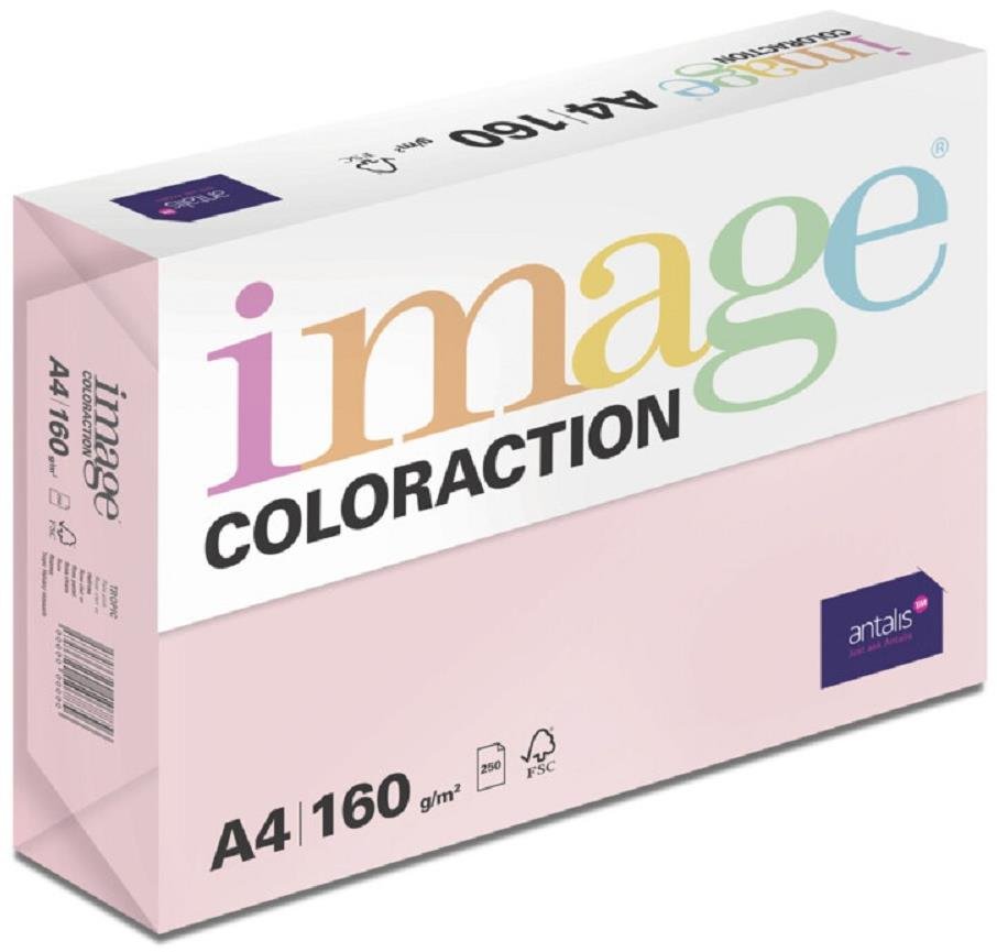 Antalis Barevný papír Tropic / pastelově růžový A4 / 160 g / 250 ks