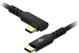 AlzaPower 90AluCore USB-C to USB-C 2.0, 100W, 2m - černý