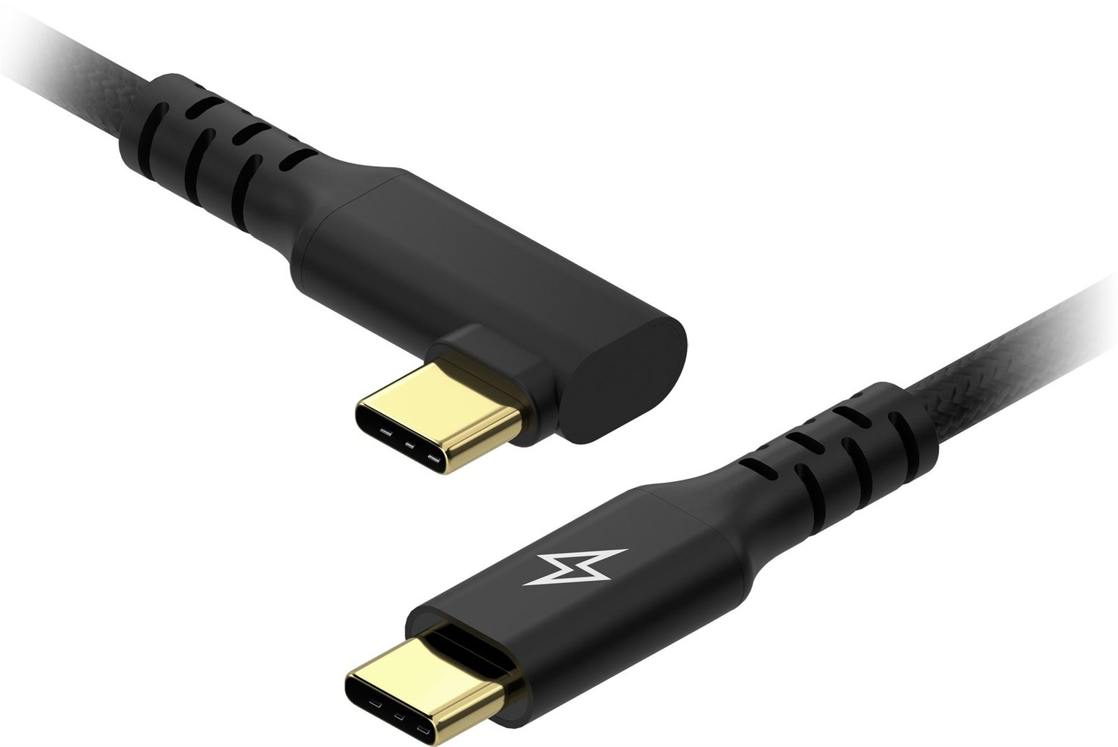 AlzaPower 90AluCore USB-C to USB-C 2.0, 100W, 2m - černý