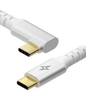 AlzaPower 90AluCore USB-C to USB-C 2.0, 100W, 2m - stříbrný