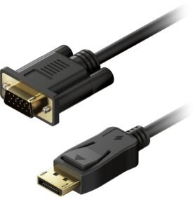 AlzaPower Core DisplayPort na VGA FullHD 1m černý