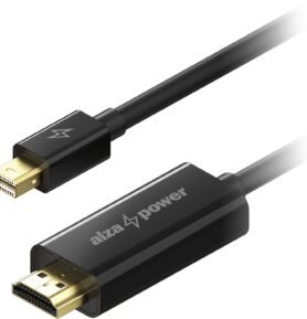 AlzaPower Core MiniDisplayPort na HDMI 4K 3m černý