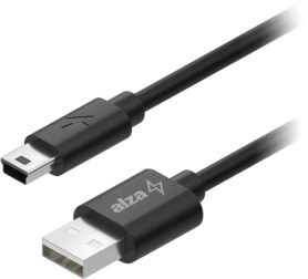 AlzaPower Core USB-A (M) to MiniUSB 1m - černý
