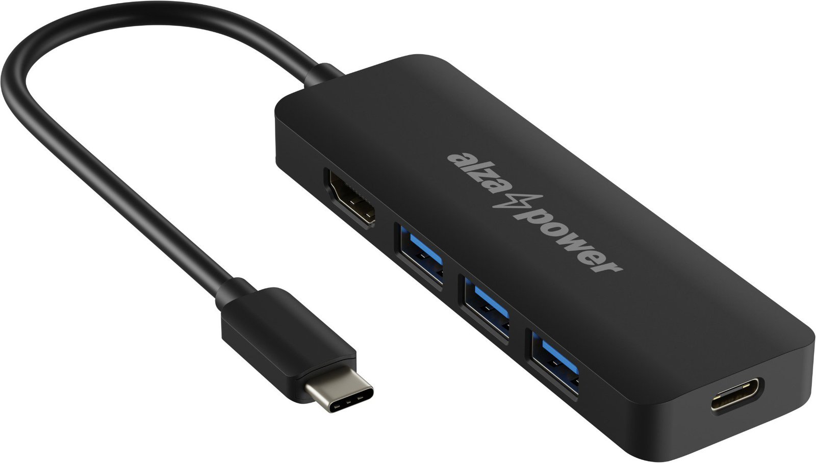 AlzaPower USB-C Dock Station 5v1 černý