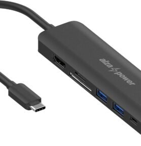 AlzaPower USB-C Dock Station 7v1 (140W) černá
