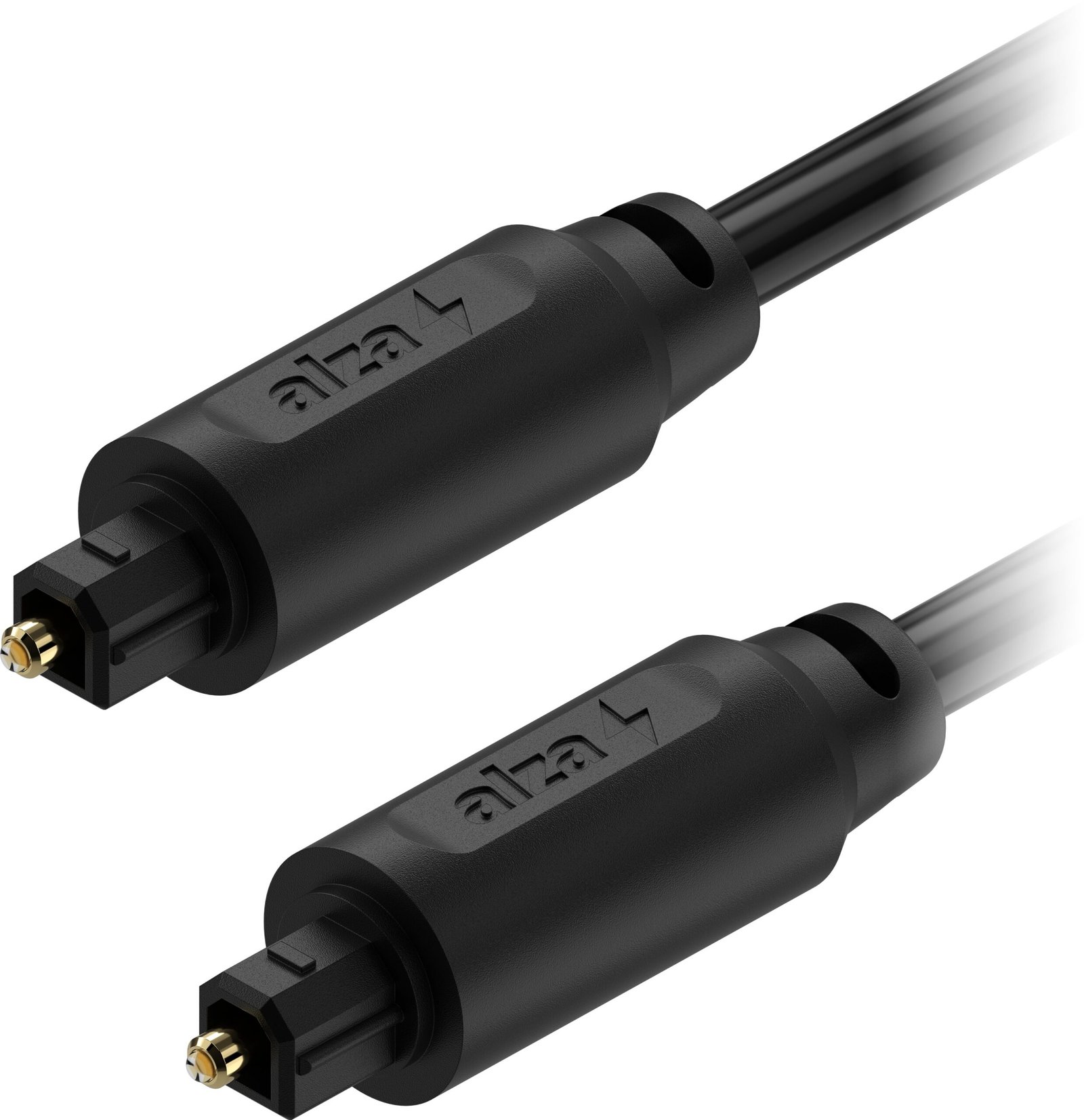 AlzaPower Optical Fiber Toslink Audio Cable 3m černý
