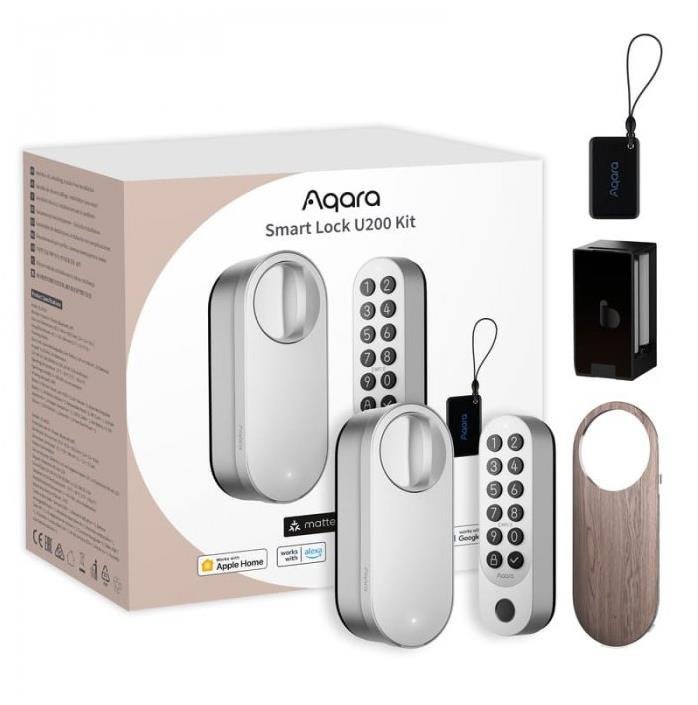 AQARA Smart Lock U200 Kit (EL-D02DS), stříbrný