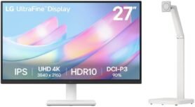 27" LG UltraFine 27US500-W + LG Swing Stand