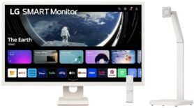 31,5" LG Smart 32SR50F-W + LG Swing Stand