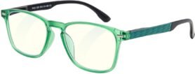 GLASSA Blue Light Blocking Glasses PCG 029, +0,00 dio, černo zelené