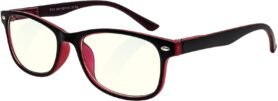 GLASSA Blue Light Blocking Glasses PCG 030, +2,00 dio, černo červené