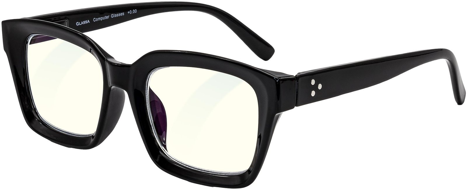 GLASSA Blue Light Blocking Glasses PCG 014, +1,50 dio, černé