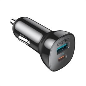ChoeTech PD20W + QC18W (total 38W) Dual Ports Car Charger