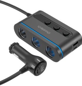 ChoeTech 3 Sockets 2C+1A PD30W Cigarette Lighter Splitter