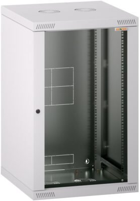 Conteg RQN-18-60/60 - 19" nástěnný rozvaděč 18U, 572 × 600 mm, šedý