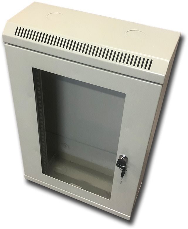 Datacom 10" 12U/140 mm (sklo) šedý