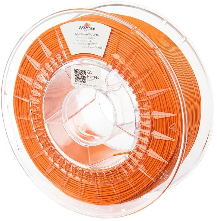 Filament Spectrum PLA Pro 1.75mm Carrot Orange 1kg