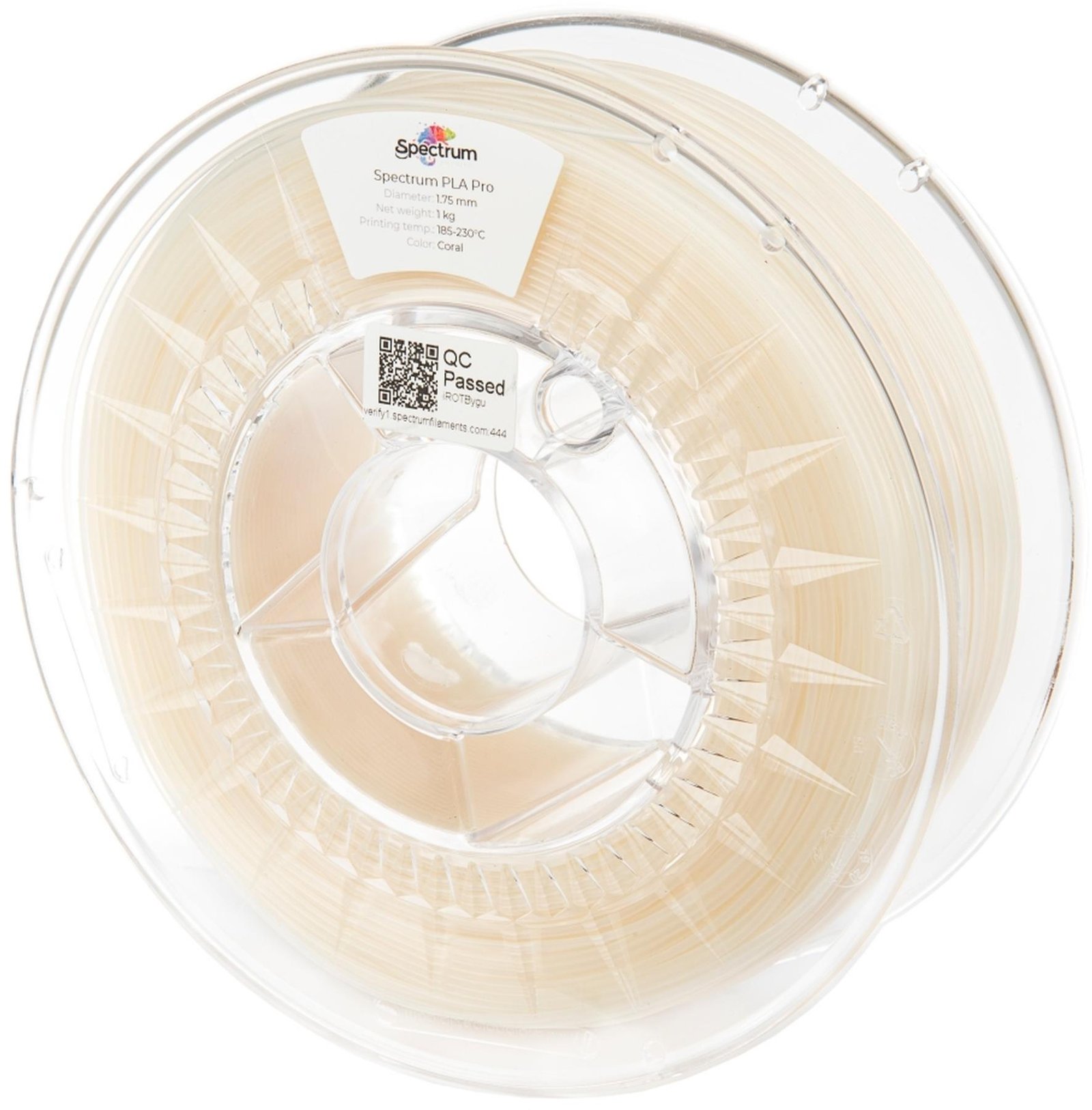 Filament Spectrum PLA Pro 1.75mm Coral 1kg