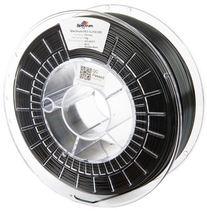 Filament Spectrum PET-G FX120 1.75mm Obsidian Black 1kg
