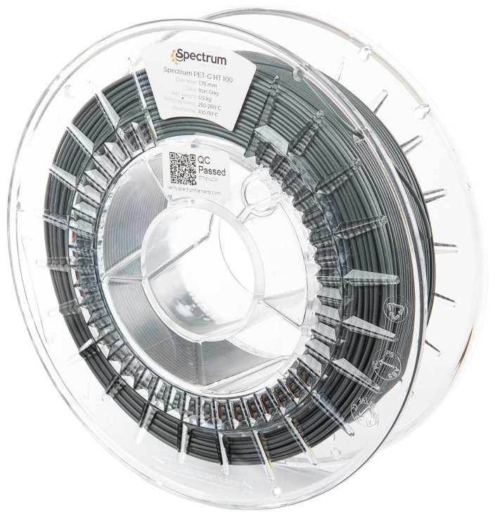 Filament Spectrum PET-G HT100 1.75mm Iron Grey 0.5kg