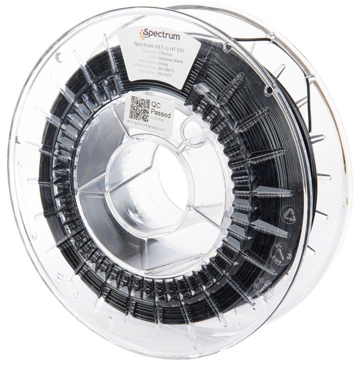 Filament Spectrum PET-G HT100 1.75mm Obsidian Black 0.5kg