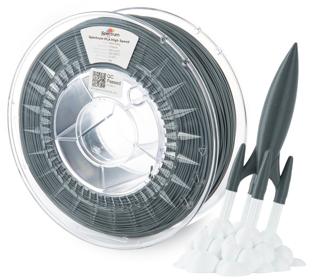 Filament Spectrum PLA High Speed 1.75mm Dark Grey 1kg