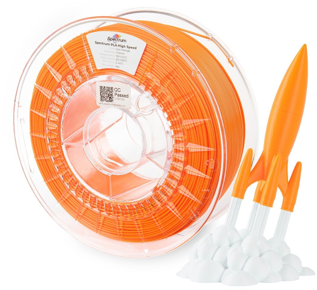 Filament Spectrum PLA High Speed 1.75mm Lion Orange 1kg