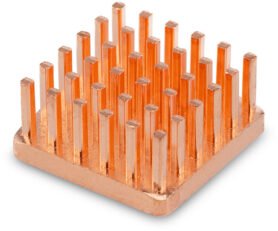 DLTECH Měděný heatsink, chladič 15 × 15 × 7 mm
