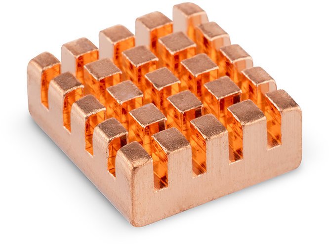 DLTECH Měděný heatsink, chladič 13 × 12 × 5 mm
