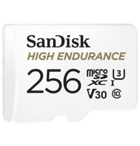 SANDISK MicroSDXC 256GB High Endurance Video U3 V30 + SD adaptér