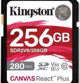 Kingston SDXC 256GB Canvas React Plus V60