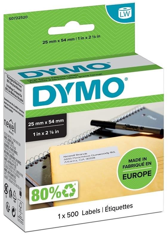 Dymo LabelWriter štítky 54 × 25 mm, 500 ks