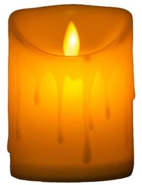 Emocio LED čajová svíčka tančící plamen, 75 × 100 mm