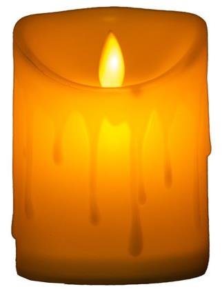 Emocio LED čajová svíčka tančící plamen, 75 × 100 mm
