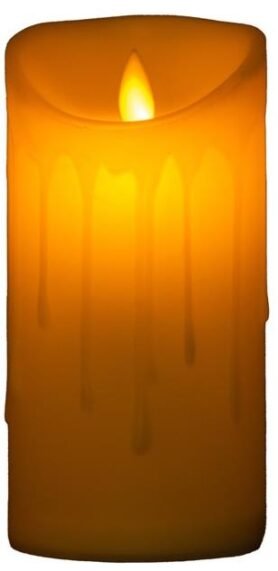 Emocio LED čajová svíčka tančící plamen, 75 × 150 mm