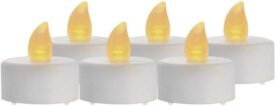 EMOS LED dekorace – 6x čajová svíčka bílá, 6x CR2032, vnitřní, vintage