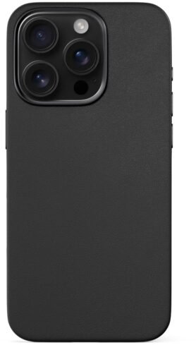 Epico Mag+ kožený kryt iPhone 16 Pro - černý