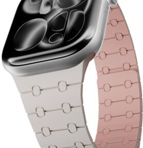 Epico Magnetic+ Silicone řemínek Apple Watch SE 40mm/Series 1-9 38/40/41mm, 10-11 42mm - bílý