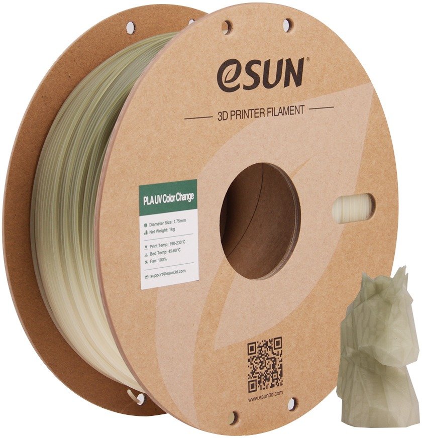 ESUN PLA-UV Color Change, 1kg UV change Green