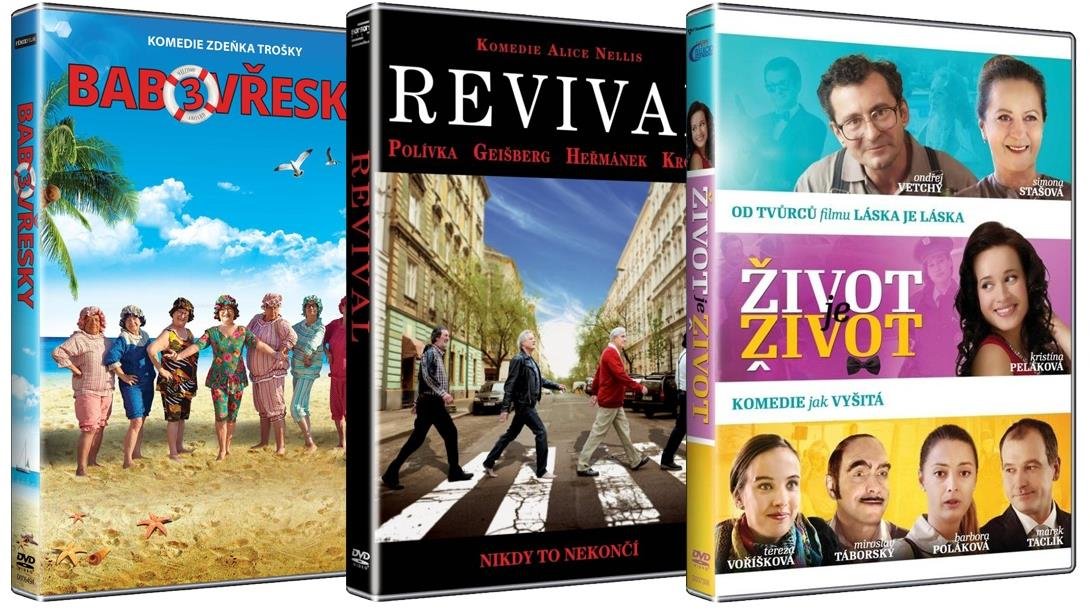 3x DVD Česká komedie: Revival Život je život Babovřesky 3 (3DVD) - DVD