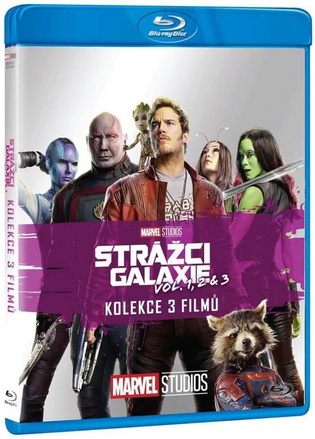 Strážci Galaxie kolekce 1-3 - 3 blu-ray