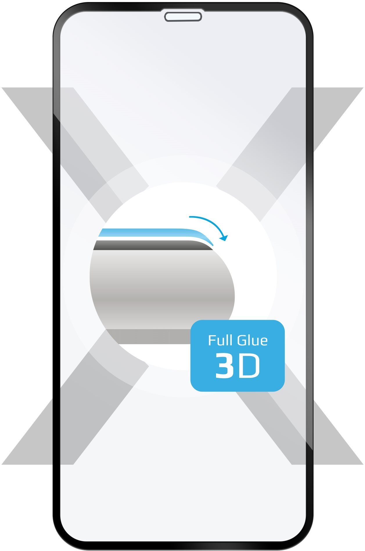 FIXED 3D Full-Cover pro Apple iPhone XR/11 černé