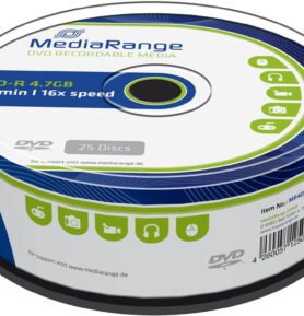 MEDIARANGE DVD-R 4,7GB 16x spindl 25ks