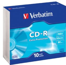 VERBATIM CD-R 700MB, 52x, slim case 10 ks