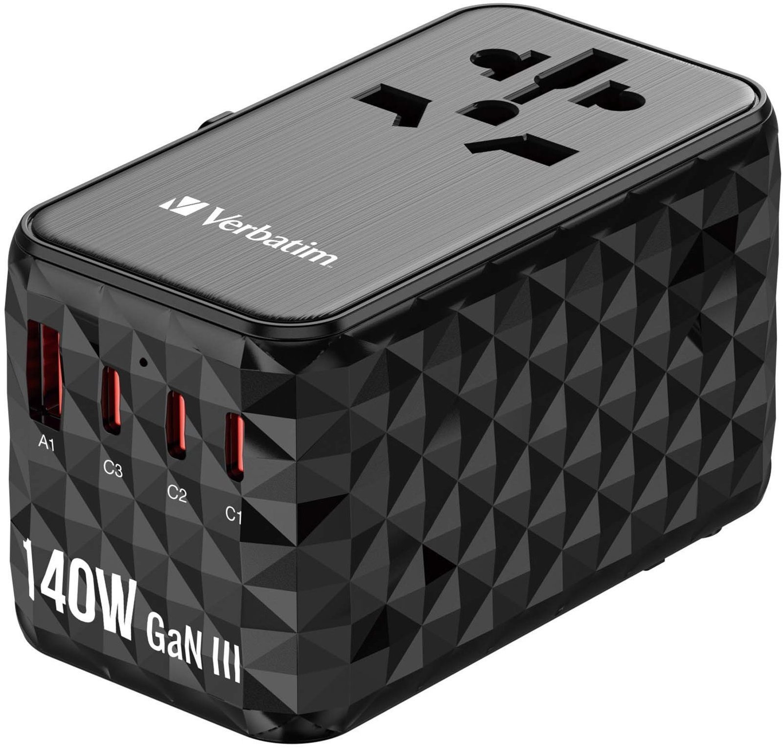 VERBATIM UTA-10 GaN III Universal Travel Adapter 140W