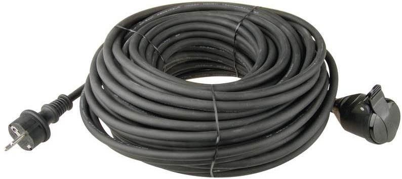 Emos Prodlužovací kabel gumový 10m 3x1.5mm, černý