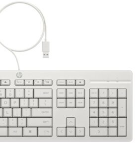 HP 225 Wired Mouse and Keyboard Combo G2, bílá - CZ/SK
