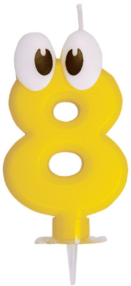 Wimex Narozeninová svíčka na dort - 8 - 8 cm