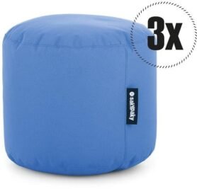 SakyPaky 3x taburet azurový